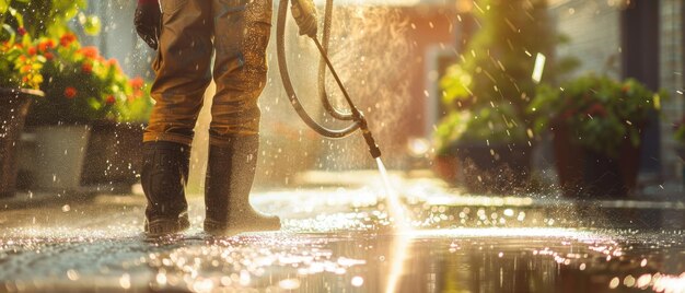 Light pressure rinse